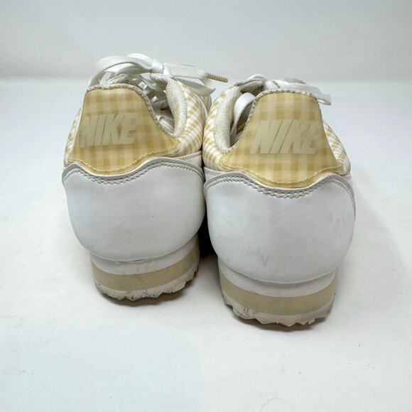 Nike Cortez QS Tan Gingham Sneakers Shoes Womens 10 Check Normcore Preppy Retro - Picture 5 of 9